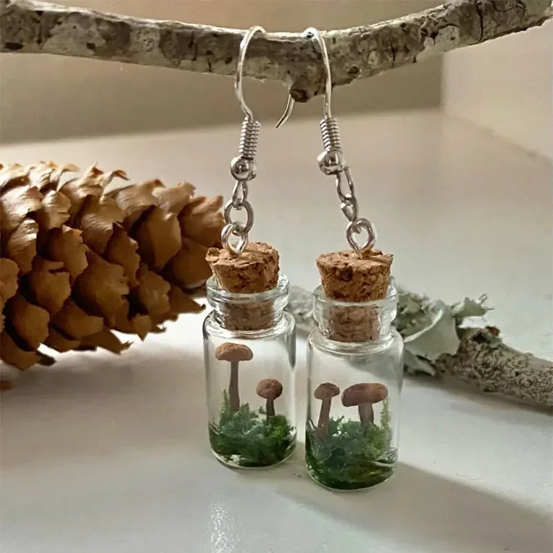 Echte Pilz-Ohrringe, Glas/Flas – Preserved Moss Sheet Bewertung und Preis