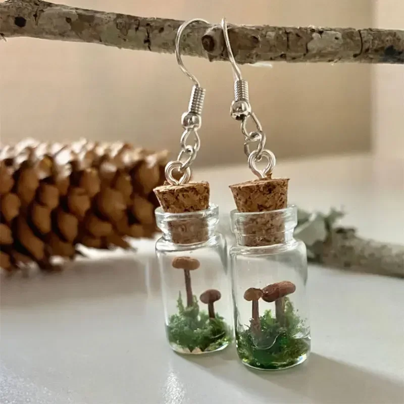 Echte Pilz-Ohrringe, Glas/Flas – Preserved Moss Sheet Bewertung und Preis
